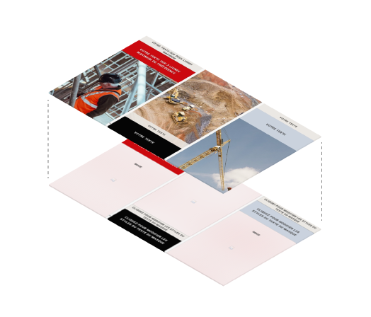 Modèles PowerPoint sur-mesure appliqués à une slide, illustrant l’usage d’un masque de présentation professionnel