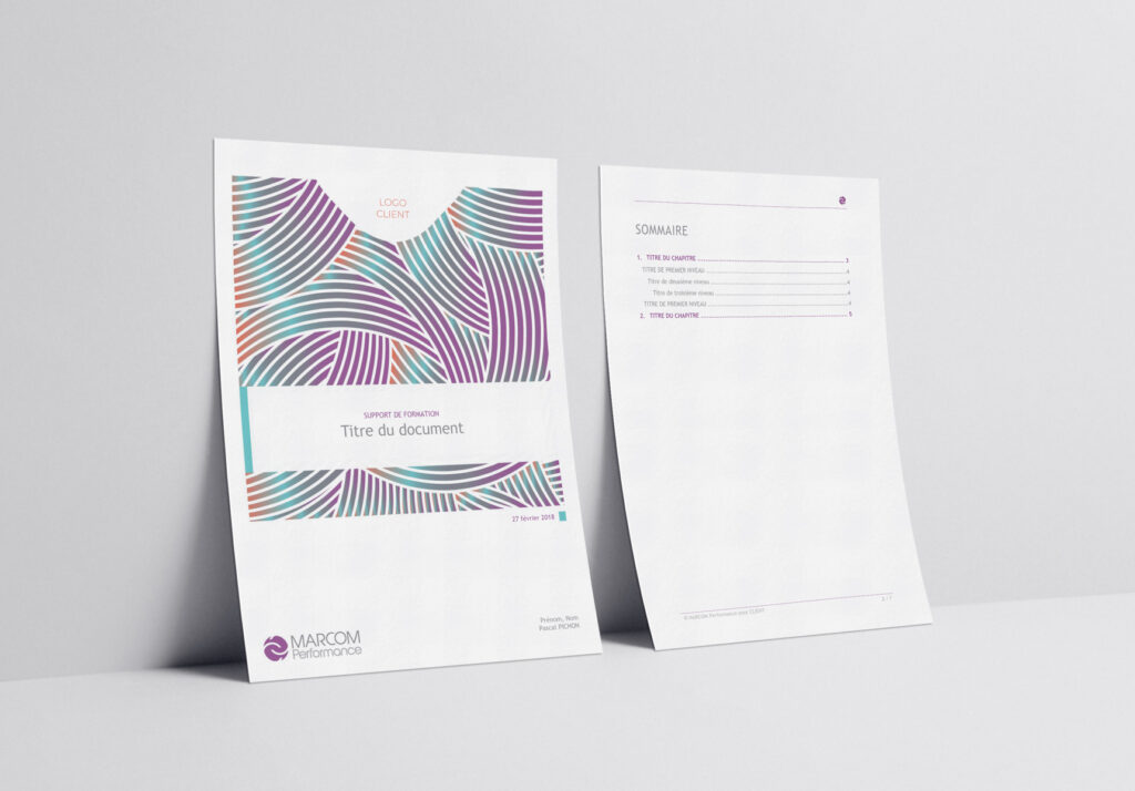 Modèle Word structuré illustrant une mise en page claire et cohérente pour des documents professionnels